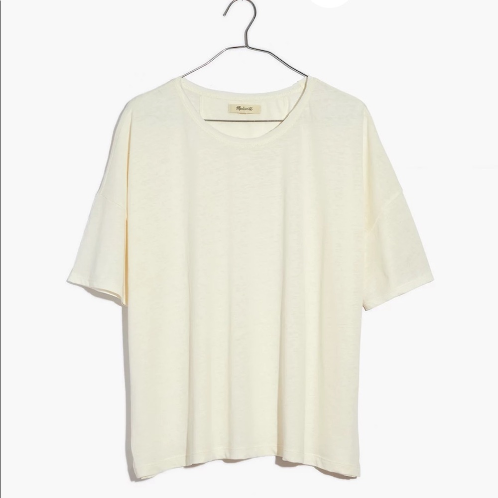 Madewell cream oversized tee
